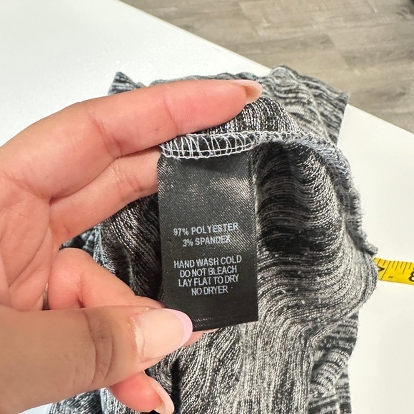 Lulus Modern Marl Grey Sleeve Bodycon Dress Sz S - Picture 12 of 13